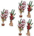 MAGICLULU 6pcs Decorative Pine Trees for Christmas Desktop Decoration Festive Table Centerpiece Beautiful Ornaments for Holiday Decor for Christmas Decorations by MAGICLULU