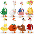 8 Set Porch Goose Outfits, 23 Inch Seasonal Goose Clothes Costume Garden by Nelyeqwo