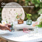 Glasseam Mini Bud Vases for Centerpieces: 20Pcs Colored Small Flower Vase - Image 4