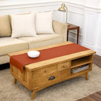 Solino Home 100% Pure Linen Table Runner Cinnamon Hemstitch, 14 x 48 in by SolinoHome