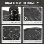 EOSAHR Display Riser: Rustic Pedestal Stand for Kitchen Counter, Old Black - Image 6