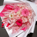 Bonsion Preserved Flowers Gifts for Women, Flower for Delivery, Light Pink Roses Gifts fo Her, Preserved Roses Bouquets, Birthday Gifts for Grandma, Mothers Day Flowers for Wife - Image 3