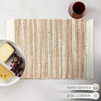 Hausattire Woven Table Placemats Set of 4 - Rust, Jute Boho Outdoor Table Mats for Kitchen Dining Decoration | Easy Clean Heat Resistant Farmhouse Dinner Spring Easter Placemat - 13x19 Inch - Image 6