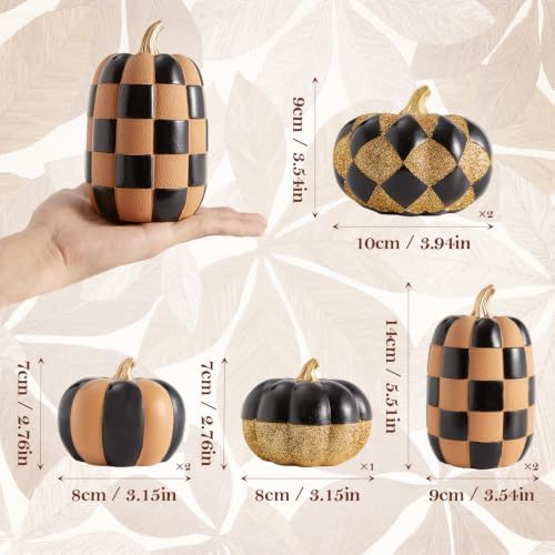 WDS WONDROUS Fall Pumpkin Decor, Halloween Pumpkins Decorations for Home - Image 5