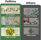 Vine with Fairy Lights, 23 FT 73 LED Ivy Leaf Lights Indoor Plug in, Fake Vine String Lights for Bedroom, Dorm, Wall, Party, Garden, Birthday, Wedding, Room Decor, Warm White - Image 5