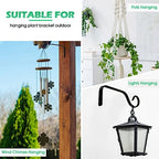12 Pack Hanging Plant Bracket 7.3 Inches Metal Hook Decorative Straight Hanger for Bird Feeders, Wind Chimes, Flower Baskets, Planters Indoor Outdoor Wall - Image 5