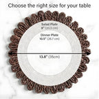 Circorn 13.8 Inch Round Woven Placemats Set of 4 - Image 6