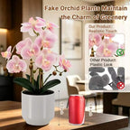 Fake Orchid-19”tall Artificial Indoor Potted Plant for Home Decor-Pink - Image 5
