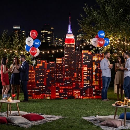Colingmill 5 ft Skyline Scene Buildings Cutout New York Party Decoration - Image 3