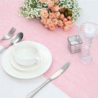 Pink Table Runners 10 Packs 12x108 Inches Glitter Table Runner Wedding Sequin Fabric for Birthday Bridal Baby Shower Engagement Party Decorations - Image 6