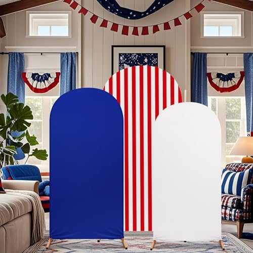3 Pcs Patriotic Arch Cover Spandex Fitted 4ft 5ft 6ft,Classic - Image 7