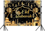 15x10ft Ramadan & Eid Mubarak Backdrop, Muslim Ramadan Decorations Banner, Home Muslim Eid Festival Party Supplies, Photo Booth Background - Image 3