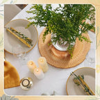 4 Pack Rattan Round Placemats, 13 Inch Woven Table Mats - Image 5
