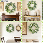 26" Artificial Eucalyptus Wreath for Front Door - Image 2