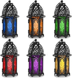 Mumufy 6 Pcs Moroccan Lantern Ramadan Lantern Eid Mubarak Decor, Black by Mumufy