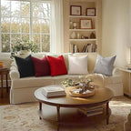 MIULEE Euro Corduroy Throw Pillow Covers Set of 2 24x24 Christmas Red - Image 3