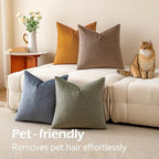 a moment Waterproof Throw Pillow Covers Set of 4,22x22 Inch Outdoor Stain Resistant Pet Friendly Pillowcases Cushion Covers for Patio Sofa and Living Room,Desert Grove - Image 6