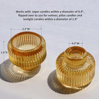 Woho 8pcs Gold Candle Stick Candle Holder, Votive Candle Holder for Home - Image 6