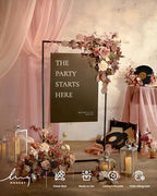 Ling's moment 2PCS Artificial Floral Swags, Dusty Rose & Mauve - Image 4