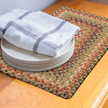 Homespice Kingston Jute Braided Table Mats, Rect 10x15 Set of 4 by Homespice
