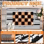 Moucuny 2 Coir Outdoor Mat,Non Slip, 24'' X 35'',16'' X 28'', Checkered Ghost - Image 4