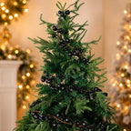 9ft Black Christmas Ball Garland Ornaments, Gothic Christmas Trees Garland - Image 4