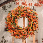Waipfaru 24 Inch Fall Wreaths for Front Door Outside - Image 3