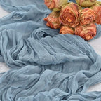 12 Pack Dusty Blue Cheesecloth Table Runner,20x120 in Table Runner - Image 6