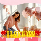 Honoson 10 Pcs I Love You LED Sign Heart Decor Anniversary Valentine's - Image 6