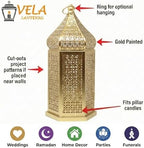 Vela Lanterns Decorative Indoor Gold Ramadan Temple Lanterns, Set of 24 - Image 6