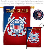 Coast Guard Garden Flag - Set with Stand Armed Forces USCG Semper Paratus United State American Military Veteran Retire Official - House Banner Small Yard Gift Double-Sided Made in USA 13 X 18.5 - Image 4
