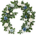 Ling's moment 5 FT Dusty Blue Artificial Flower Garland by LingsMoment