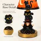 Halloween Table Lamp for Indoor Decorations (Black Cat Witch) - Image 4