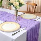 12 Pack 10Ft Lavender Purple Cheesecloth Table Runner 23 x 120 Inch - Image 2