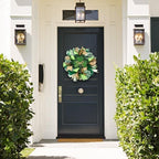 St.Patrick's Day Wreath for Front Door, 18 inch Irish St Patrick's Day Green Mesh Wreath with Clover Ribbon, Spring Wreaths for Front Door Farmhouse Wall Decor - Image 6