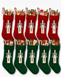 houscly 18 Inch Personalized Christmas Stockings, 10 Pack Red Green by houscly