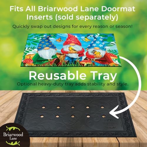 Briarwood Lane Briarwood Lane Outdoor Rubber Doormat Tray Floral Design x Standard Tray - Image 2