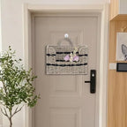 Rustic Seagrass Hanging Wall Basket for Front Door（Rectangular) - Image 4