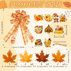 43 Pcs Thanksgiving Tree Ornaments Decorations Tree Topper Hanging Ornaments for Home Fall Holiday Party Decoration - Image 2