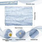 Mixweer 100 Pcs Gauze Cheesecloth Napkins 19.7 x 19.7 Inch, Dusty Blue - Image 2