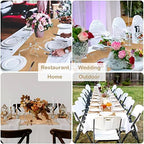 10 Pack Burlap Table Runners - Wedding & Rustic Styles, Farmhouse Party (12 x 108 Inch) - Image 4
