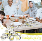MTLEE 20 Pcs Ramadan Mubarak Scented Candles Bulk, 1 oz Eid Wax Candles, Muslim Islam Meditation Decor, Islamic Ramadan Gifts for Family Home Eid Celebration Party Favor, Assorted Scents(White Gold) - Image 6