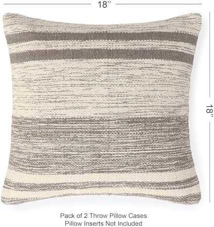 · REDEARTH · Boho Tufted Textured Handwoven Throw Pillow Cases - Taupe - Image 2