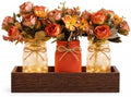 Fall Mason Jar Table Centerpieces with LED Fairy Lights, Fall Decor by ysnn