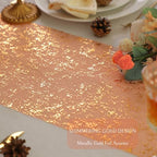 Snowkingdom 2Pcs Burnt Orange Gold Table Runner Fall Thanksgiving Decor - Image 3