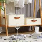 Foyego Wine Glass Storage Box, 2 Pack, Beige - Image 2