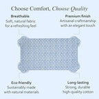 CPC Azure Regal Tablecloth 100% Cotton 72x160 Inch Indian Block Print Rectangle Table Cover, Table Cloth for Gifting in Weddings, Halloween, Fall, Christmas, Thanksgiving - Image 6