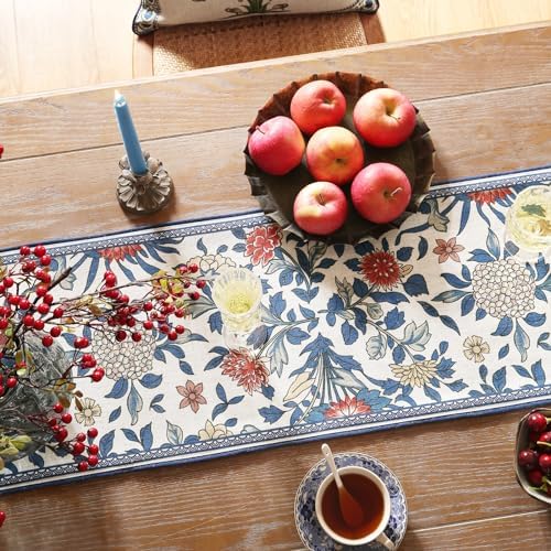 Patdrea Designer Vintage French Linen Table Runner,12"X71"-Ivar A - Image 4