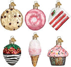 Old World Christmas Mini Dessert Ornament Set Glass Blown Ornament for Christmas Tree, Handcrafted Holiday Decoration, Set Collection by OldWorldChristmas