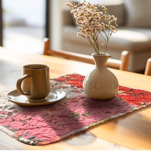6-Piece Floral Patchwork Quilted Placemats, Original - Image 4